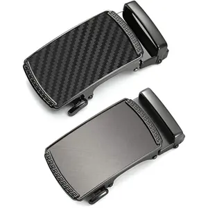 40mm Ratchet Belt Buckle Only for 1 3/8 Slide Belt Strap, Automatic Click Buckle Adjustable