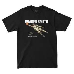 Braden Smith Purdue Basketball Shirt, March 12 2026 Player Graphic Shirt, College Basketball Fan Shirt for Purdue Supporters, Game Day Gift for Sports Fans