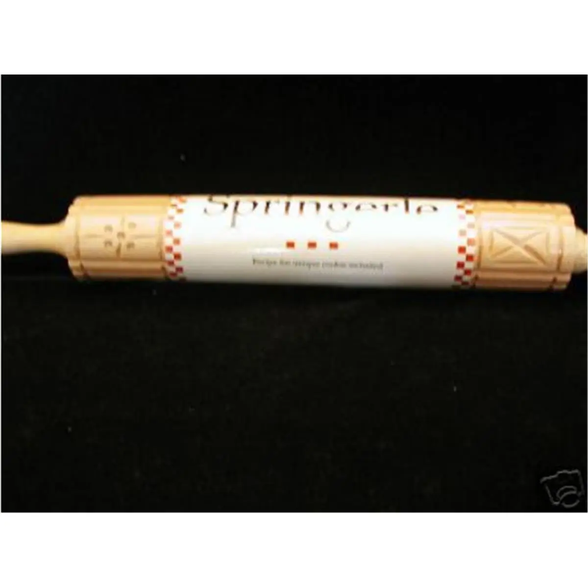 Bethany Housewares Engraved Traditional Springerle Rolling Pin - 10 in, 17.75 in Length, Includes Recipe, for Making Traditional Springerle Cookies, Kitchen Bakeware Baking Utensil, Cookie Baking