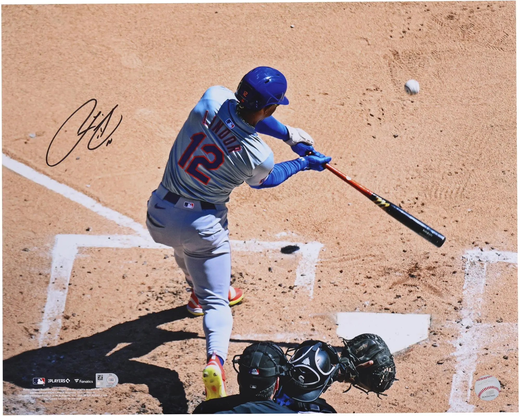 Francisco Lindor New York Mets Autographed 16" x 20" Bird's Eye Of A Home Run Photograph - Fanatics Authentic Certified
