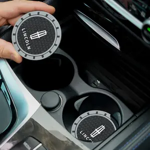 Car Silicone Coaster Anti-Slip Water Cup Slot Pad, Compatible with Lincoln Navigator, Continental, Nautilus, Aviator, Mkz, Mkx, Mkc, Mkt, Mks, Corsair
