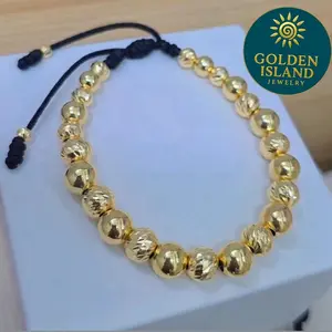 18K Beaded Large Cord Bracelet