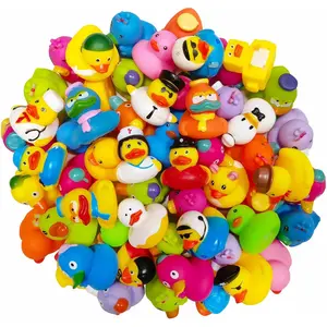 VVH Rubber Ducks in Bulk,Assortment Duckies for Jeep Ducking Floater Duck Bath Toys Party Favors (30-Pack)