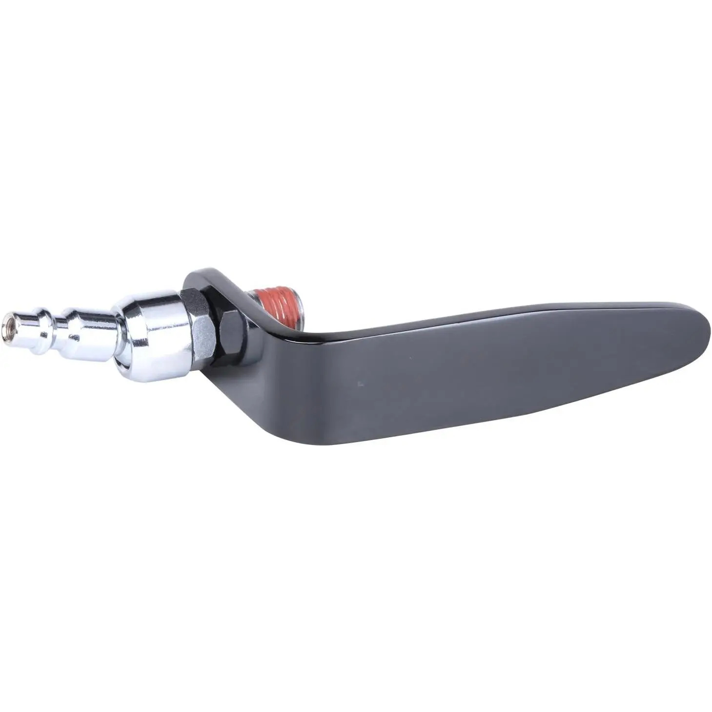 1" Aluminum Pneumatic Tool Hook with 1/4" Industrial Swivel Fitting, L-Shaped Design, Adjustable, NPT Inlet, for Ladders & Belt Pockets
