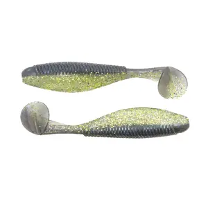 Saucy Slimmer - 3.5" & 4" Boot Style Tail Shad/Baitfish Profile for Clear Water High-Pressure Fishing - Quantity Per Pack: 6