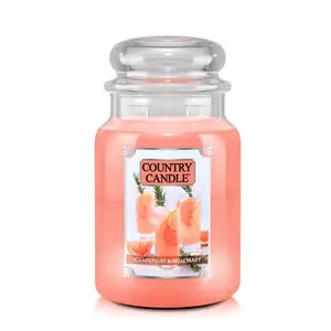 Grapefruit & Rosemary Large 2-wick Citrus Candle perfect for spring and summer home aroma