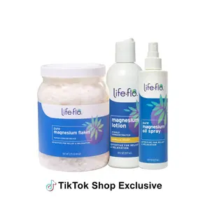 The Magnesium Maven Bundle - Pure Magnesium Flakes, Magnesium Lotion - Unscented, Pure Magnesium Oil Spray