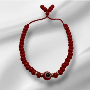 Pulseras de coralitos con oro 14k