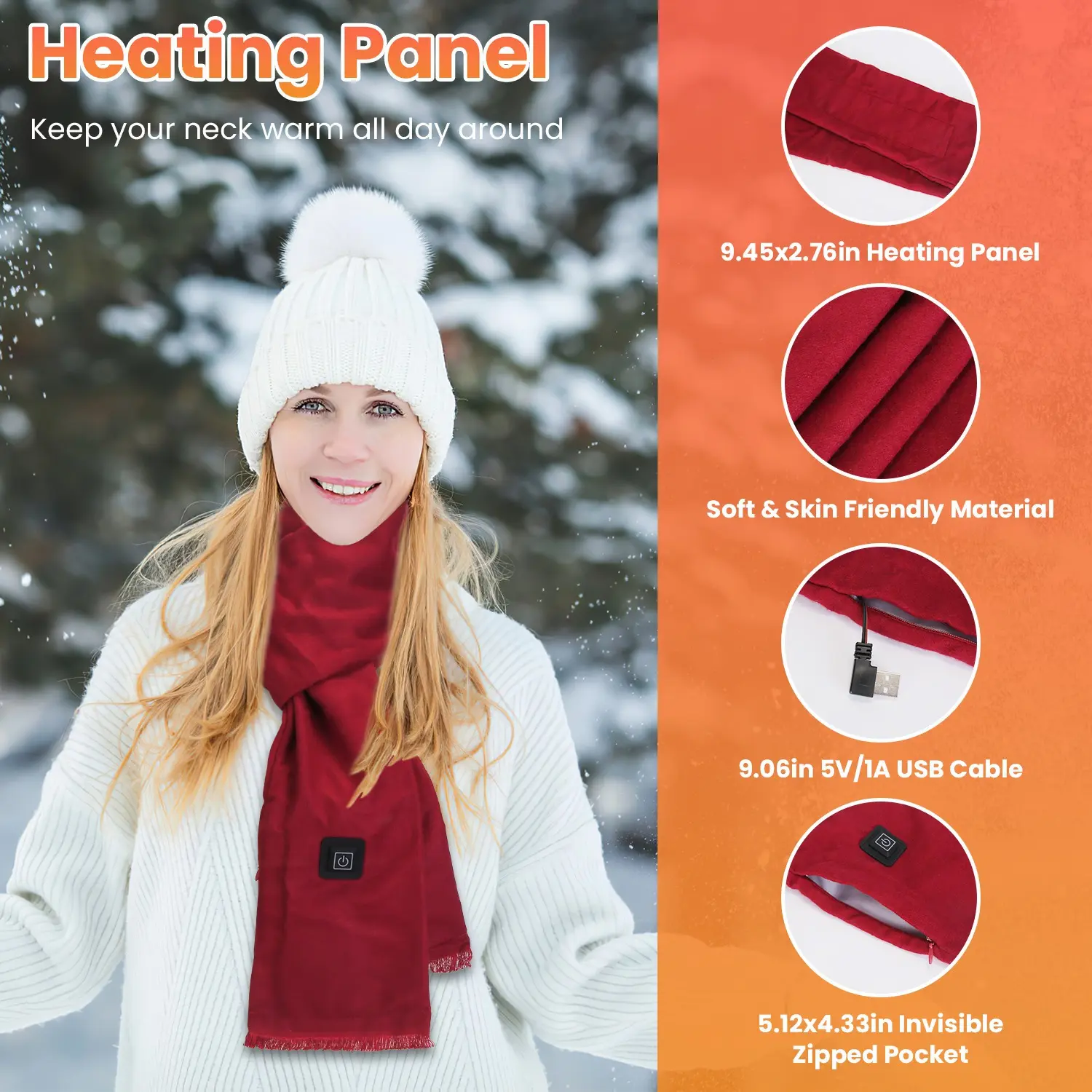 Heated Scarf,Electric Heated Scarf,USB Heating Neck Wrap,Winter Heated Neck Shawl,Unisex Winter Scarf # Fyp. # viral # foryou # tiktokmademebuyit. # makeup # foodtok # homegoods # trendingvideo. # obsessed. # economy