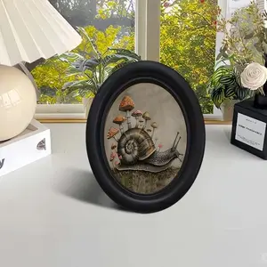 1 count, Whimsical Bohemian Wooden Wall Art, Vintage Farmhouse Decor Ready to Hang,Snail & Floral Mushroom, for Bedroom Kitchen Living Room Home Office, Mushroom Decor