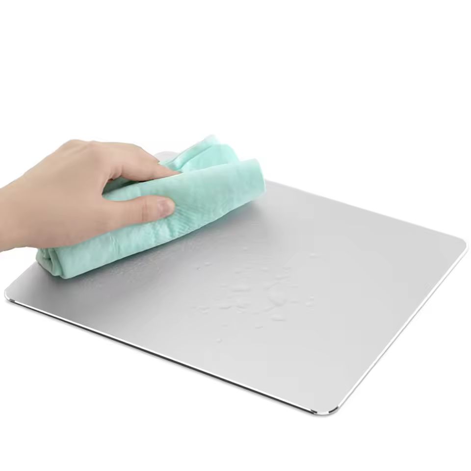 Business Metal Mouse Pad Double-side Aluminium Waterproof Anit-slip Hard Mouse-pad Suitable for Office Macbook Laptop