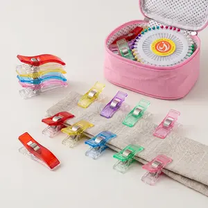 50Pcs Quilting Clips and 40Pcs Ball Shaped Pin Heads, Fabric Clips Multipurpose Plastic Clips Craft Clips Sewing Supplies Quilting Accessories Crafting Tools - Home Improvement.