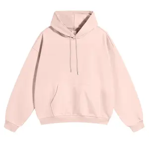 Unisex Solid Color Oversized Hoodie – Classic Everyday Pullover, Relaxed Fit Minimal Basic Streetwear Couple Hoodie