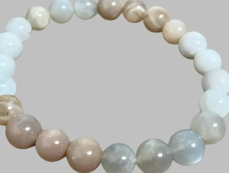 Moonstone (Grey,Peach,White) Combo Bracelet