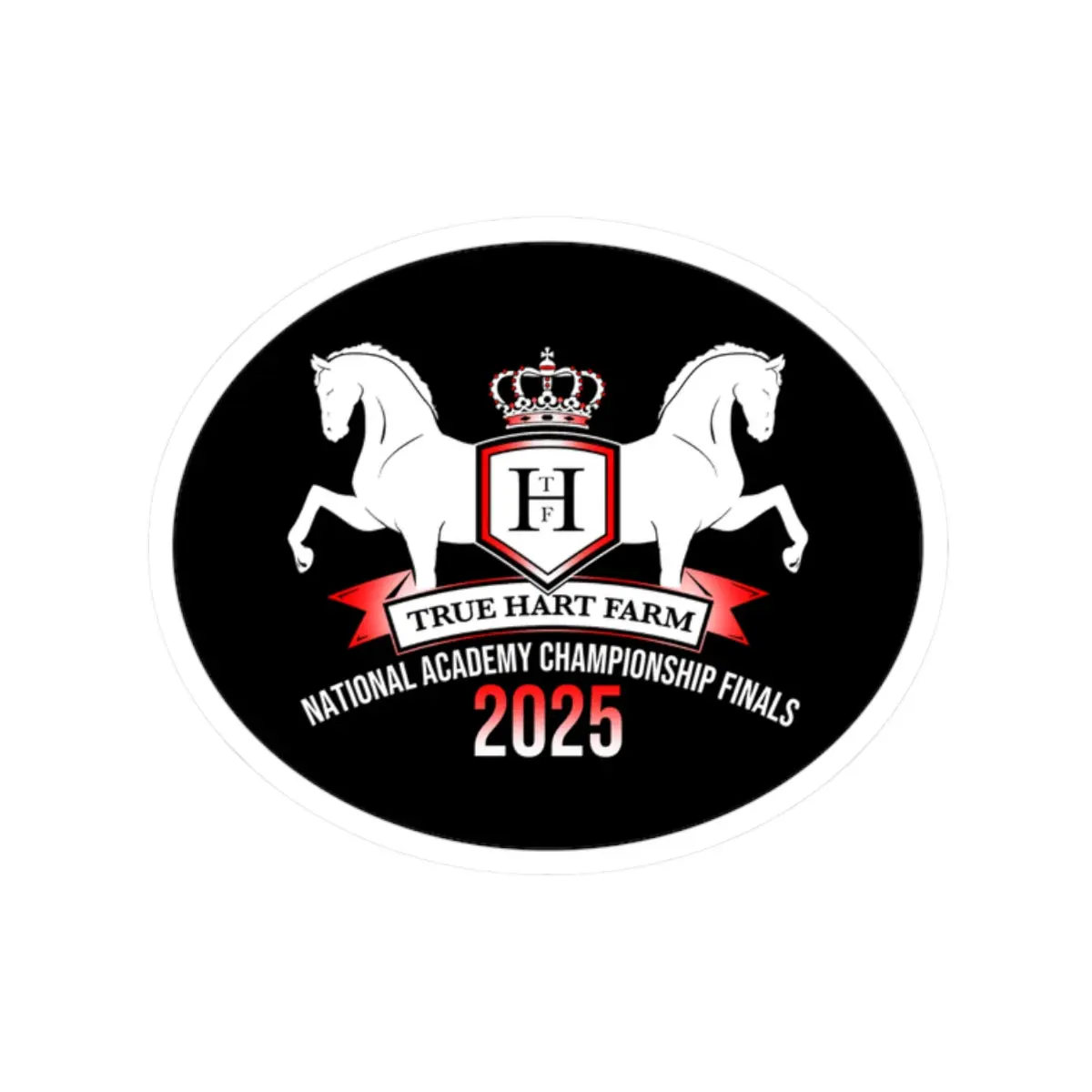 Stickers - 2 sizes, clear or white trim