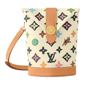 LOUIS VUITTON X TYLER Envelope Pouch in White Logo Print Leather for Men and Women