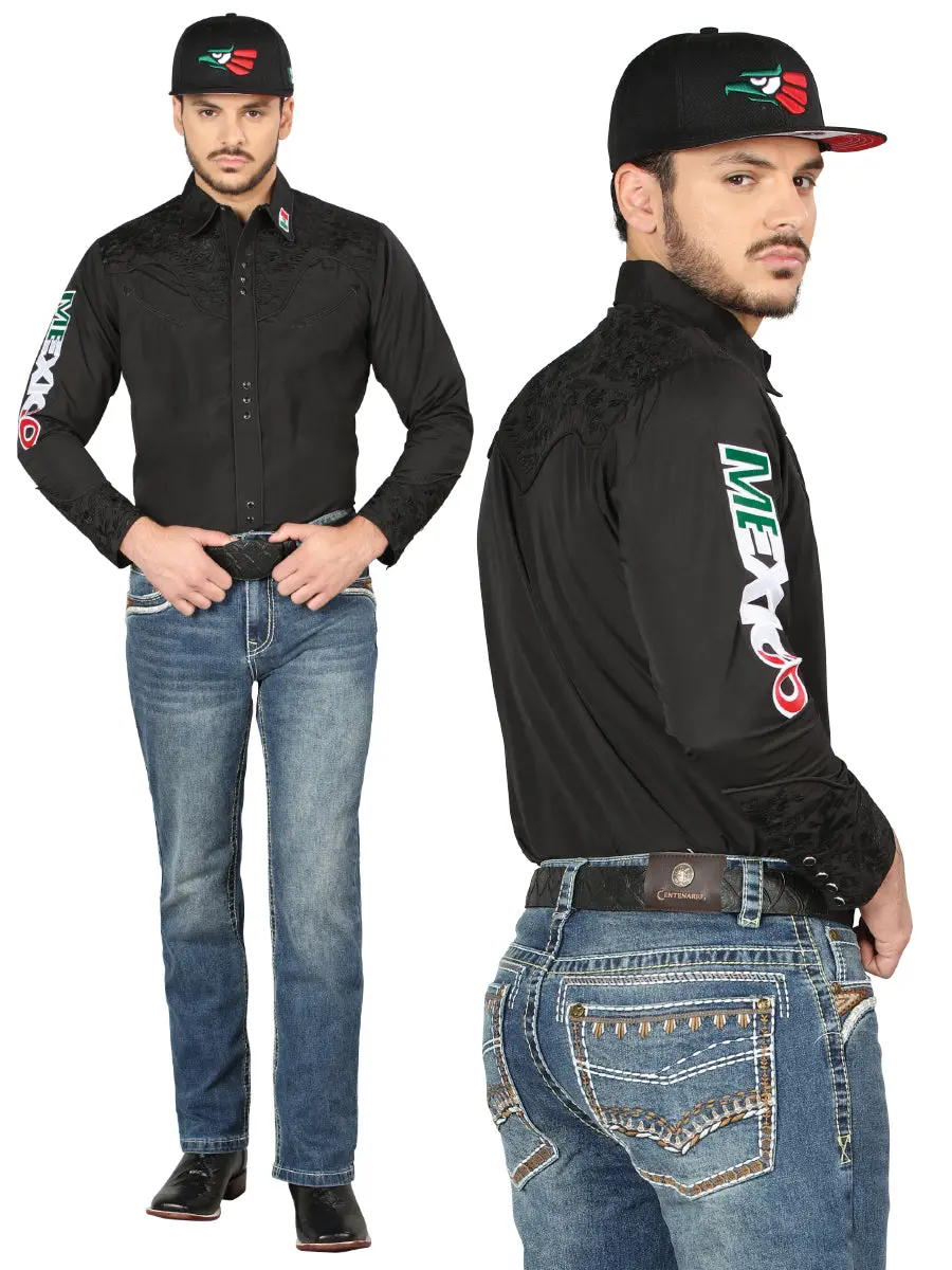 Men's Premium Stretch Dark Blue Bootcut Denim Jeans - Soft, Multi-Size Options (28x30, 36x30, 38x32), Embroidered Pockets, Bootcut Cut Menswear Bottoms