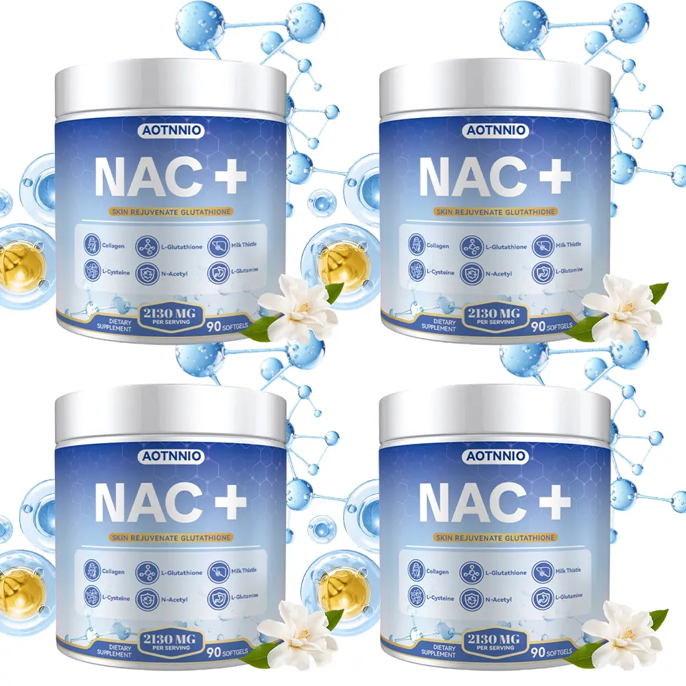 2130mg NAC + Glutathione Supplement with Milk Thistle Extract Supports Liver Skin, 90 Capsules 2130mg NAC + Glutathione Supplement with Milk Thistle Extract Supports Liver Skin, 90 Capsules
