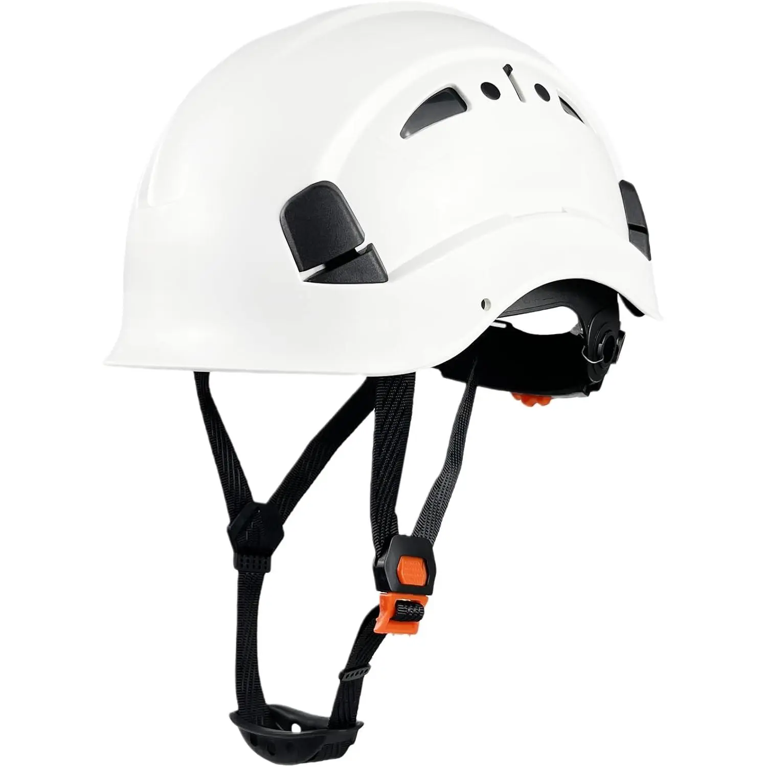 Industrial Safety Hard Hat - High-Strength ABS Helmet with Visor, Adjustable Ventilation, 6-Point Shock Absorption System, Adjustable Strap, Custom Fit Safety Gear for Mining Work Head Protection (Sports & Outdoor Hat Accessory, Decoration)
