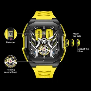 Large dial, retro, substantial, mature, versatile, high-end, multifunction, luminous, chronograph with seconds counter and date display; car series, engine series, V8, barrel shape