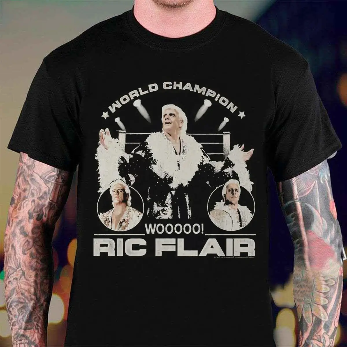 Ric Flair - Ring And Lights Classic Vintage Graphic Tee for All Seasons T-Shirt