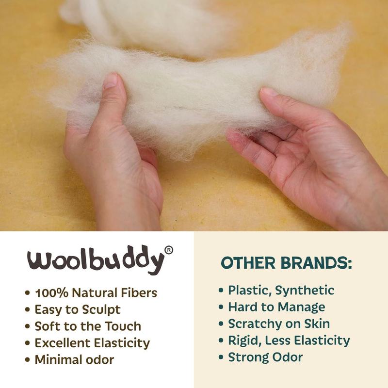 Beginner Needle Felting Kit – Woolbuddy Wool Roving Craft Set for DIY Felt Creations