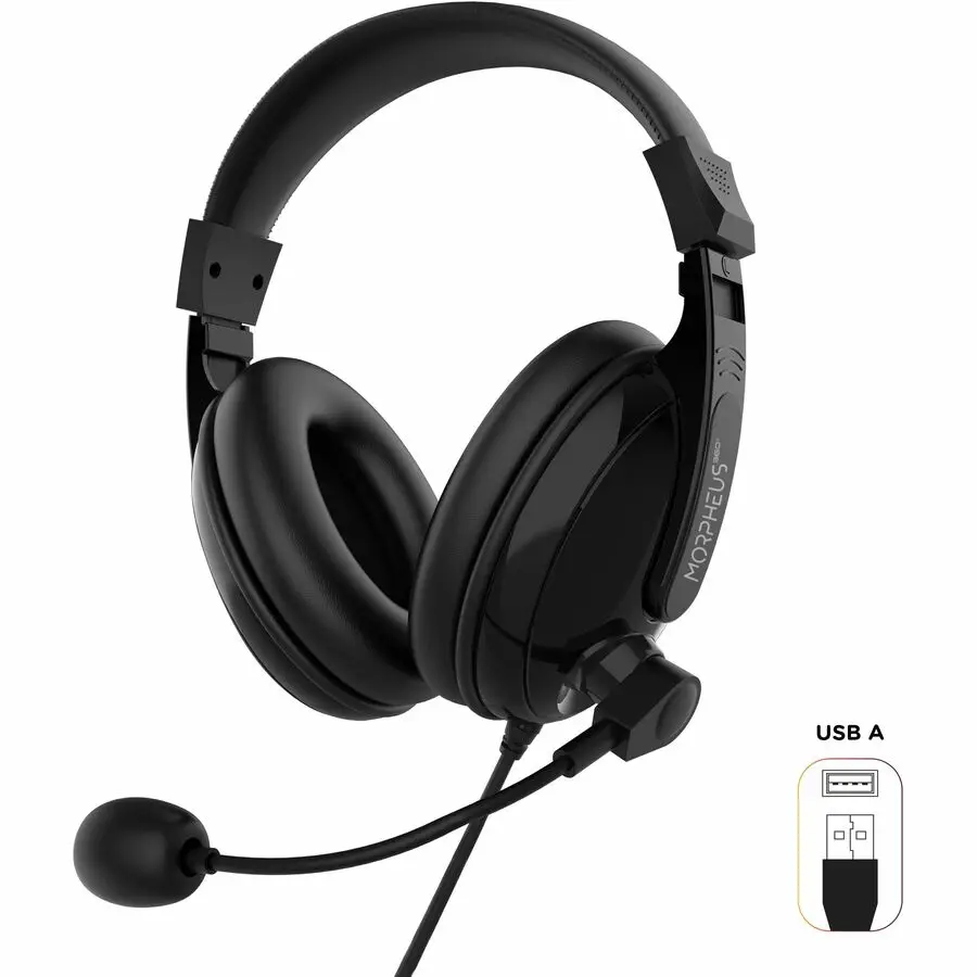 Morpheus m360 Deluxe Multimedia Stereo USB Headset w/Adjustable Microphone