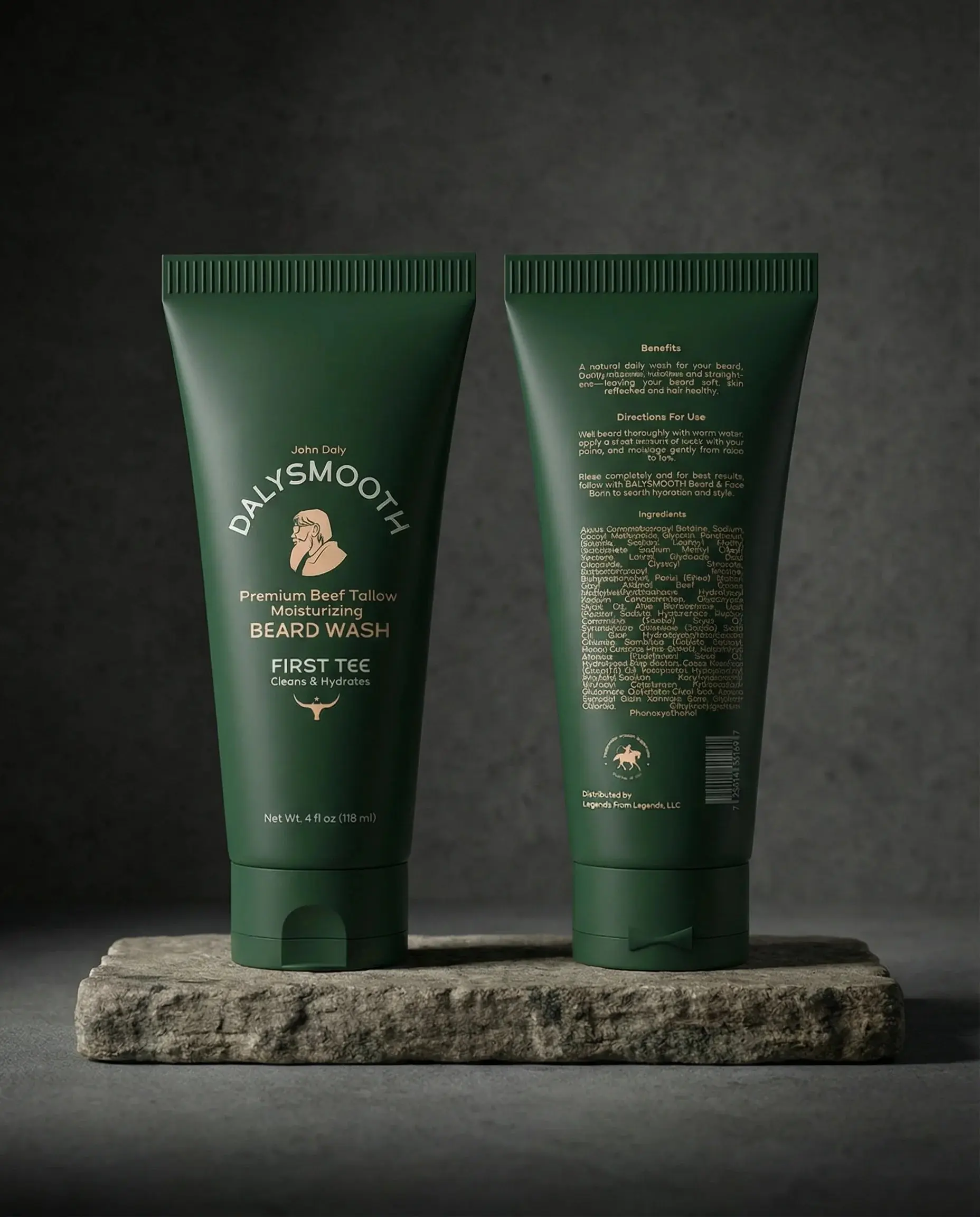 John Daly DALYSMOOTH First Tee Beef Tallow Beard + Face Wash