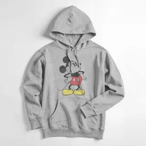 Men's Mickey & Friends Classic Mickey Distressed Pull Over Hoodie