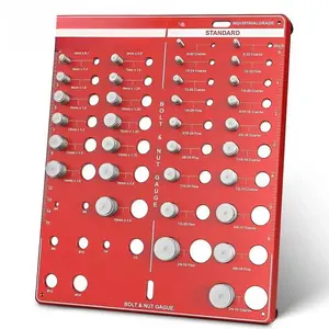 Metric & Standard Thread Checker, 42-point Thread Checker, Thread Size Identification Board, Hand Measuring Tool for Efficient DIY Projects