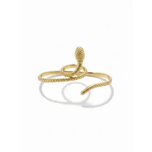 The Serpentine Trinity 3 Finger Ring
