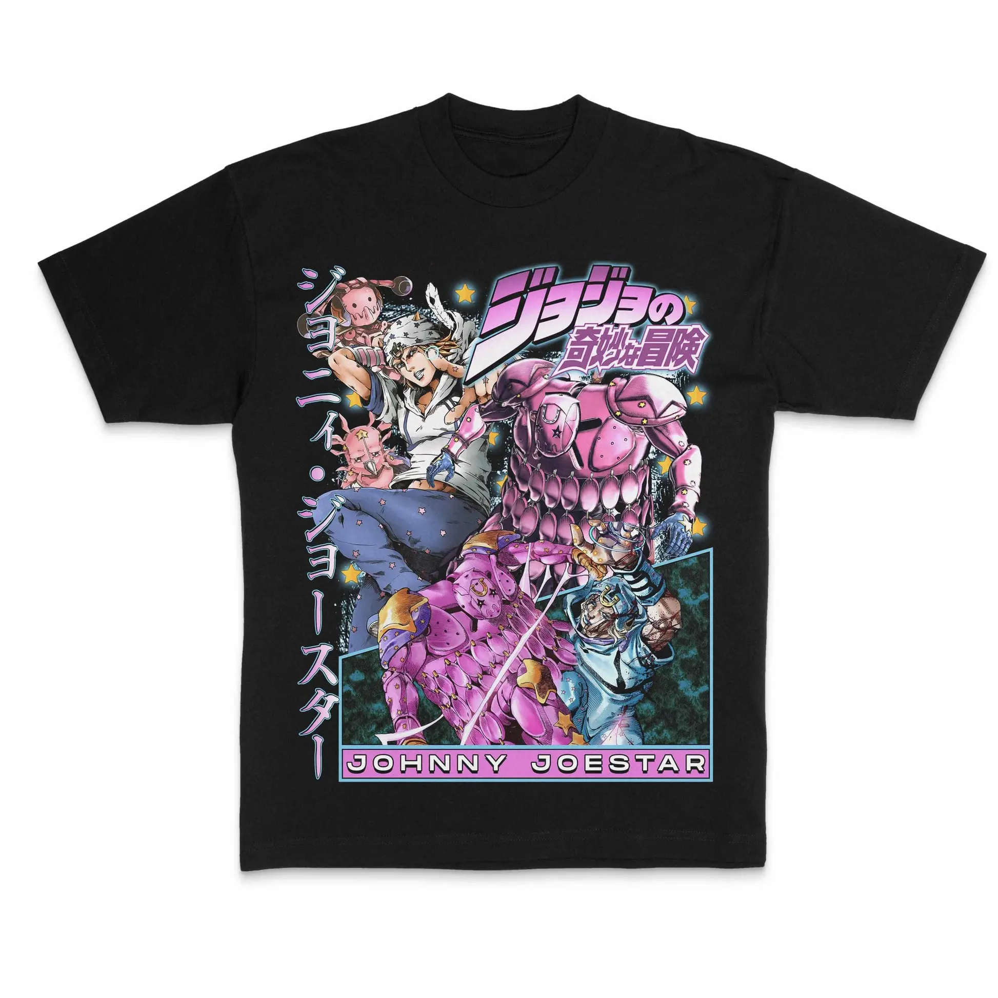 Classic Johnny Joestar T-Shirt, JoJo Steel Ball Run Anime Graphic