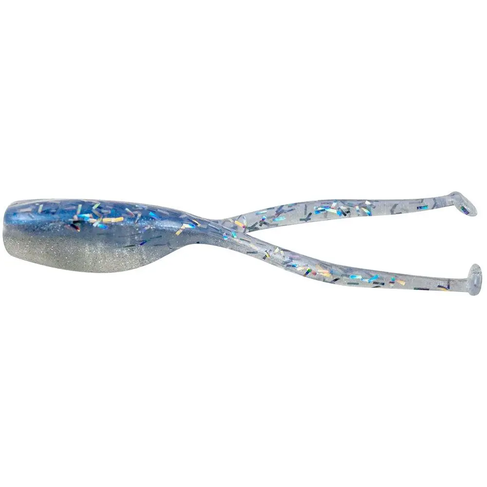 Soft Plastic Crappie Lures, 2.5-Inch Larger Profile Swimbaits with Twin Kicker Tails, High Performance for Under Dock Skipping, 12-Pack, Crappie Fishing Lures