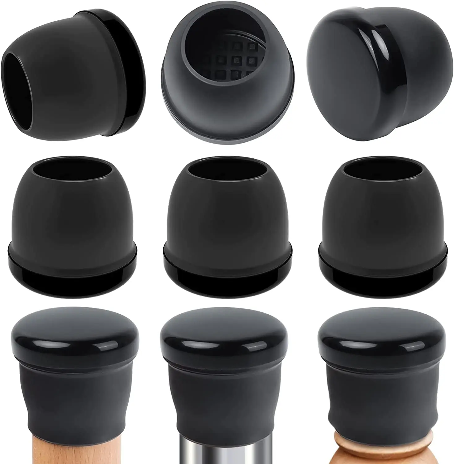 Ezprotekt Chair Sliders 24pcs Round Carpet Glides