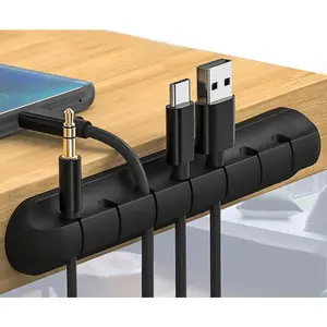 1pc, 1/3/5/7 Holes, Multi-Functional Cable Organizer For Wire Slot, USB Cable Fixing Hub, Life Tools
