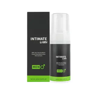 Intimate Wash for Men Natural Organic with Tea Tree Oil| pH Balanced Foam Cleansing| Removes Sweat, Bad Odor, Itching, and Irritation| 4.05 fl.oz.