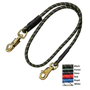 212 MAIN Heavy Duty Bungee Cross Tie Jacks - Red, Double Stitched, Reinforced, Solid Brass, Durable Horse Ties for Equestrian Sports & Outdoor Leisure Equipment