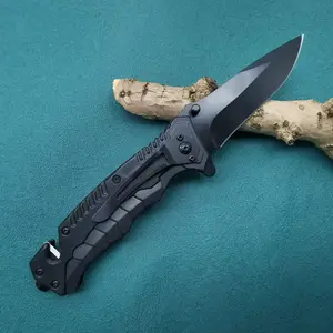 Compact EDC Folding Knife with Textured Grip & Secure Lock - Stainless Steel Durable Spear-Point Blade, Ergonomic Handle, Lightweight Portable for Camping, Survival, DIY, Household, Outdoor & Daily Carry (No Power Needed)