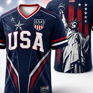 USA Patriotic Eagle Graphic T Shirt Men Women Unisex Navy Blue USA Flag 250th Anniversary 1776 2026 Liberty Freedom Statue of Liberty Sports Style Casual Streetwear Oversized Fit Short Sleeve Tee American Pride Independence Day Gift Football Style Tee