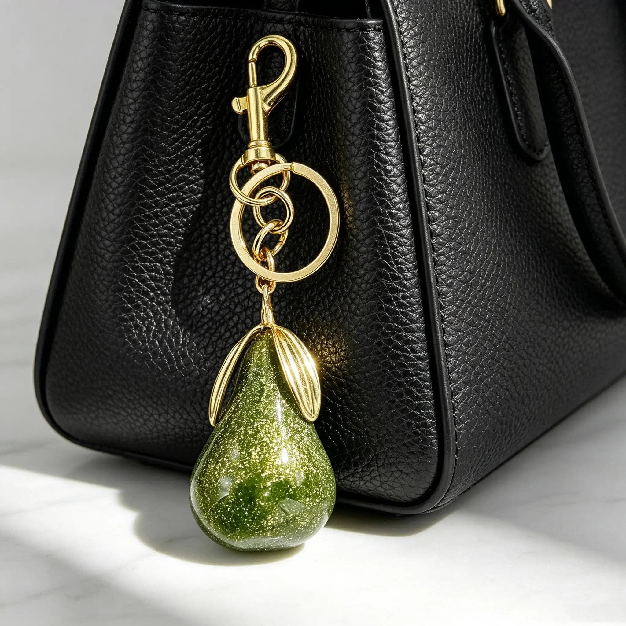 Cute Pear-Shaped Fruit Keychain for Women & Men, Stylish Bag Pendant Decor, Trendy Versatile Exquisite Accessory, Perfect Birthday Gift