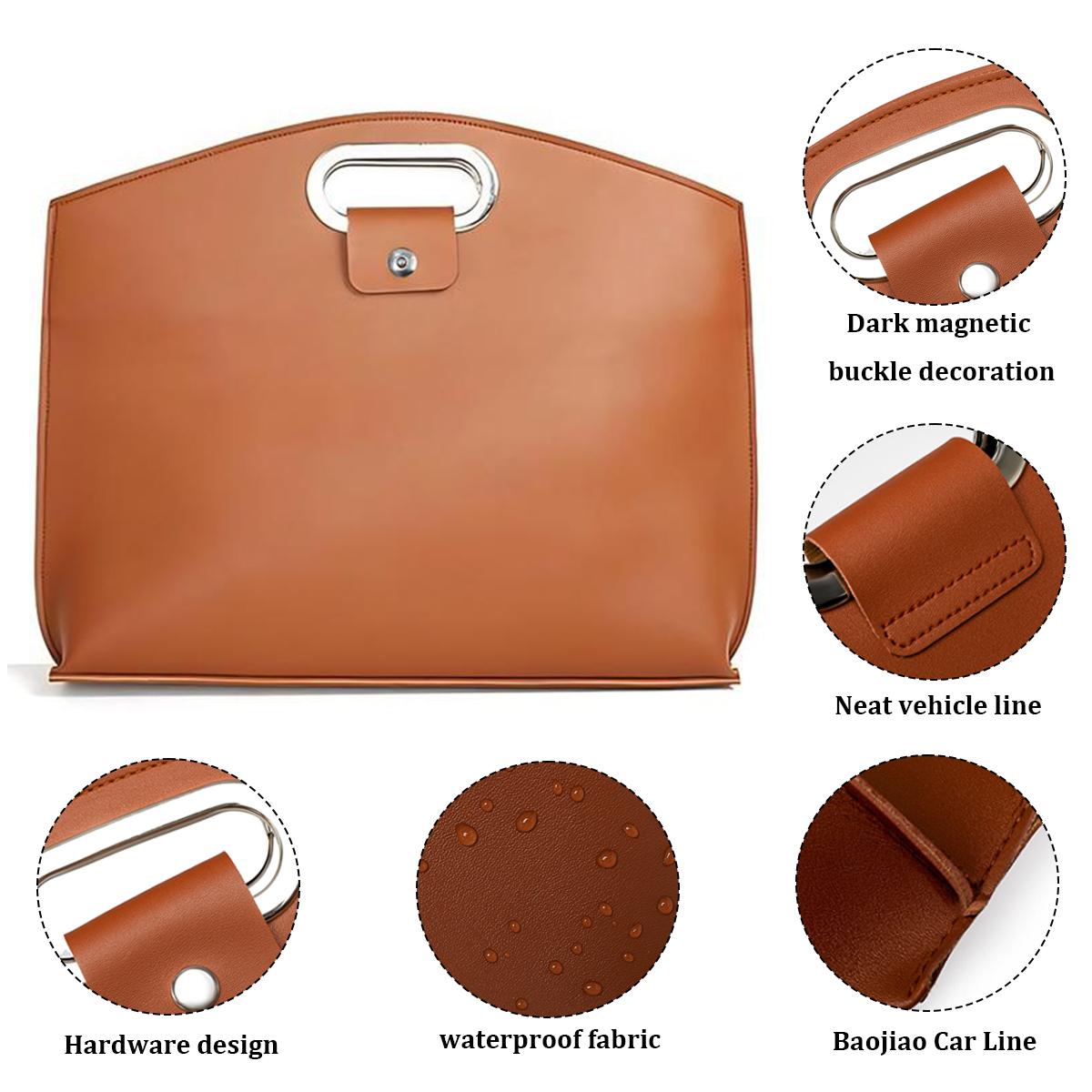 2-Pack Waterproof PU Leather Laptop Bags for 14-16 Inch Laptops, Versatile Work Briefcase for Women Compatible with MacBook iPad