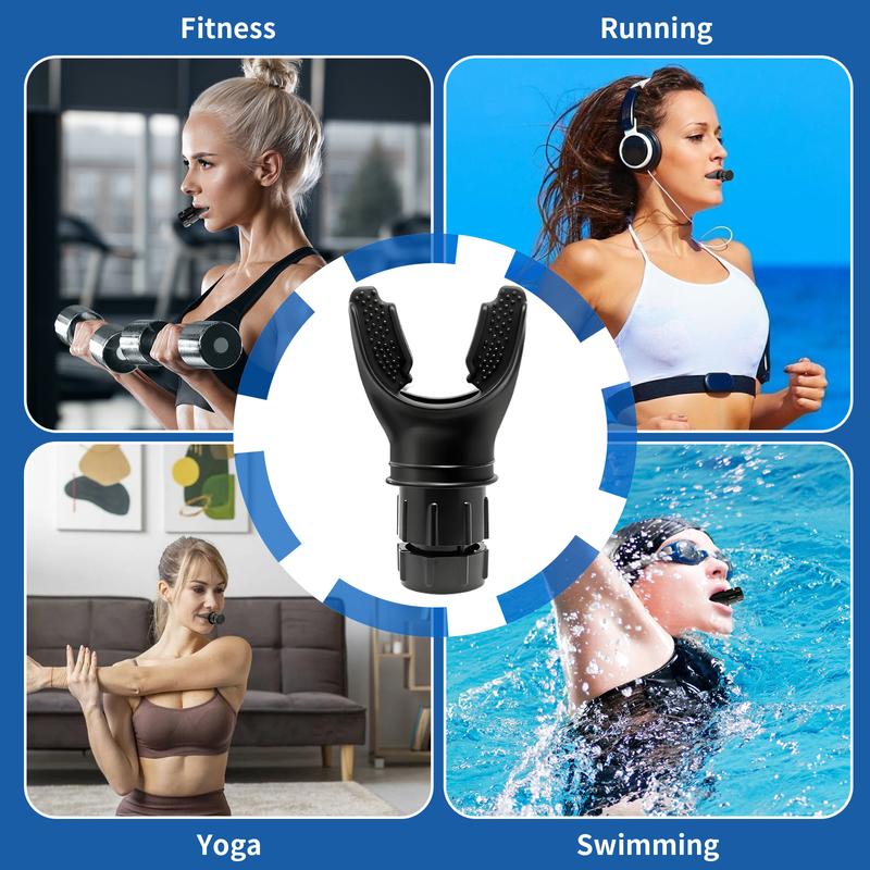 Portable breathing exercise device for lungs, Breathing trainer with Resistance Adjustable, Lung Trainer with excellent quality silicone, Improve Breathing Capacity and Endurance,Easy to Clean and Use