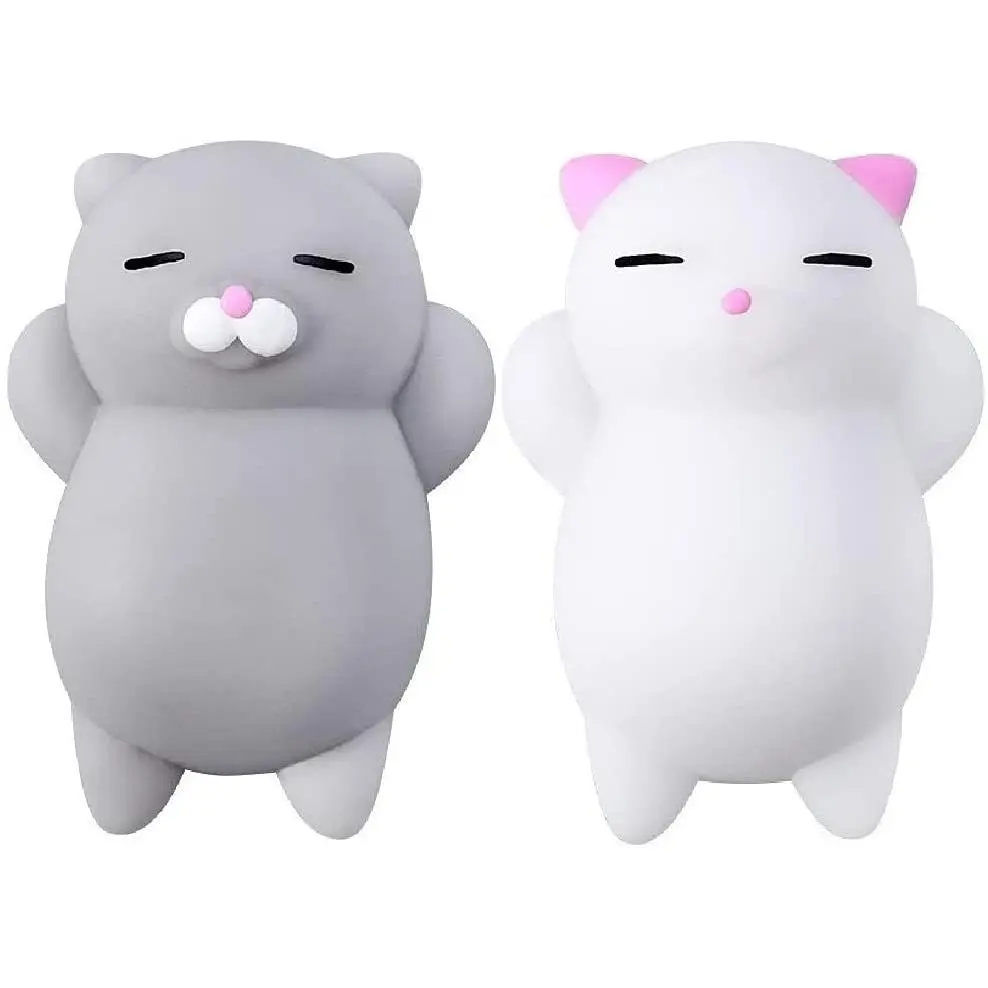 Toys Squishy Cat Soft Silicone Kawaii Kitties Top Stress Relief Sensory Gift 2022 Unique Kids & Adults Teenage Girl Boy