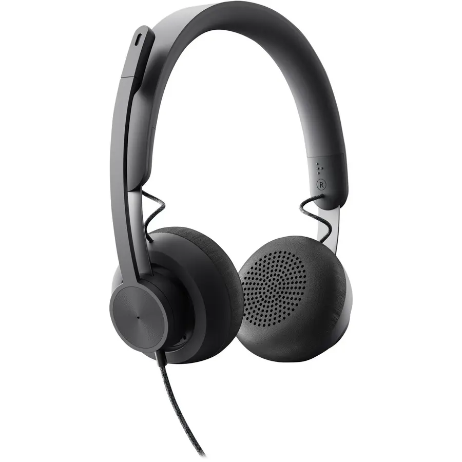 Logitech Zone Wired Noise Cancelling USB-C Headset with USB-A Adapter,  Graphite