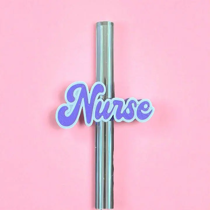 3 D printed Nurse Straw Topper