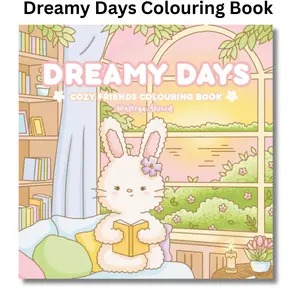 Dreamy Days: Cozy Friends Colouring Book Featuring super cute, fuzzy animal friends enjoying life’s simple pleasures