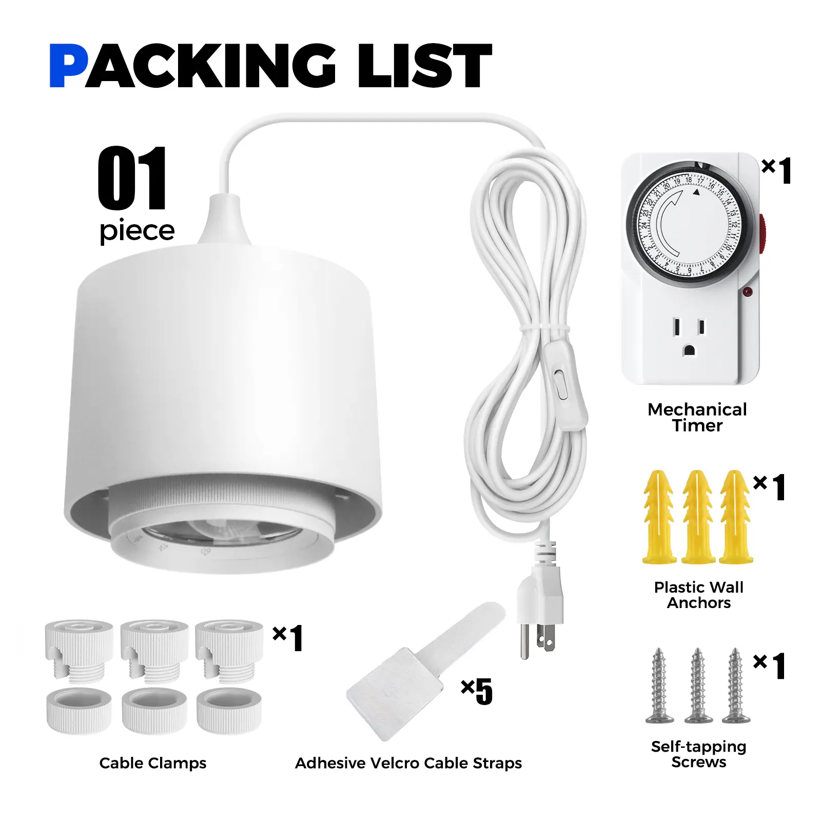 Barrina TR40 Hanging Plant Lights for Indoor Growing, 40W 5000K