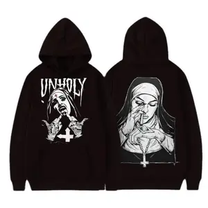 Holy Nun Gothic Hoodies Sweatshirt T-Shirt, Retro Y2k Tshirt Hoodie Sweatshirt, Tshirt, Christmas Shirt