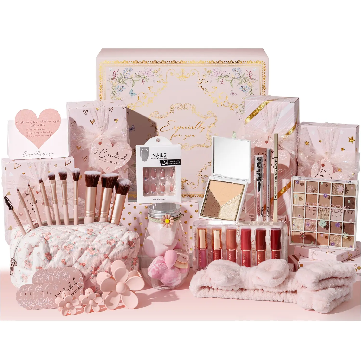 C2.10Boxes of Makeup gift sets-Pink