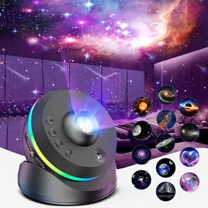Meteor Galaxy Projector, 13 in 1 Planetarium  Projector Starry Sky Night Light with Solar System Constellation Moon for  Adults Bedroom Ceiling  Theater Living Room Decor